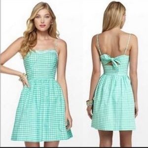 Lilly Pulitzer Bethany Dress in Glenda Green - Gingham - size 10